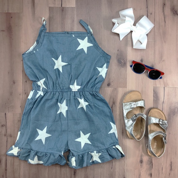 Other - 📫NOW AVAILABLE. Stars ⭐️ romper size 5 gir…